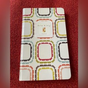 Orla Kiely Hardbound Notebook; 128 lined pages, in the OK “Frill Check” pattern.